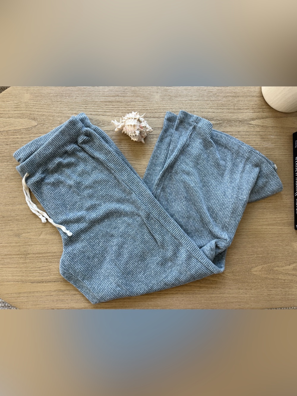Rip Cuel Cozy Ribbed Lounge Pants in Gray